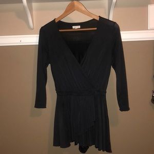 Black/dark grey UO romper